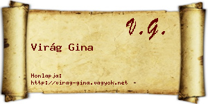 Virág Gina névjegykártya